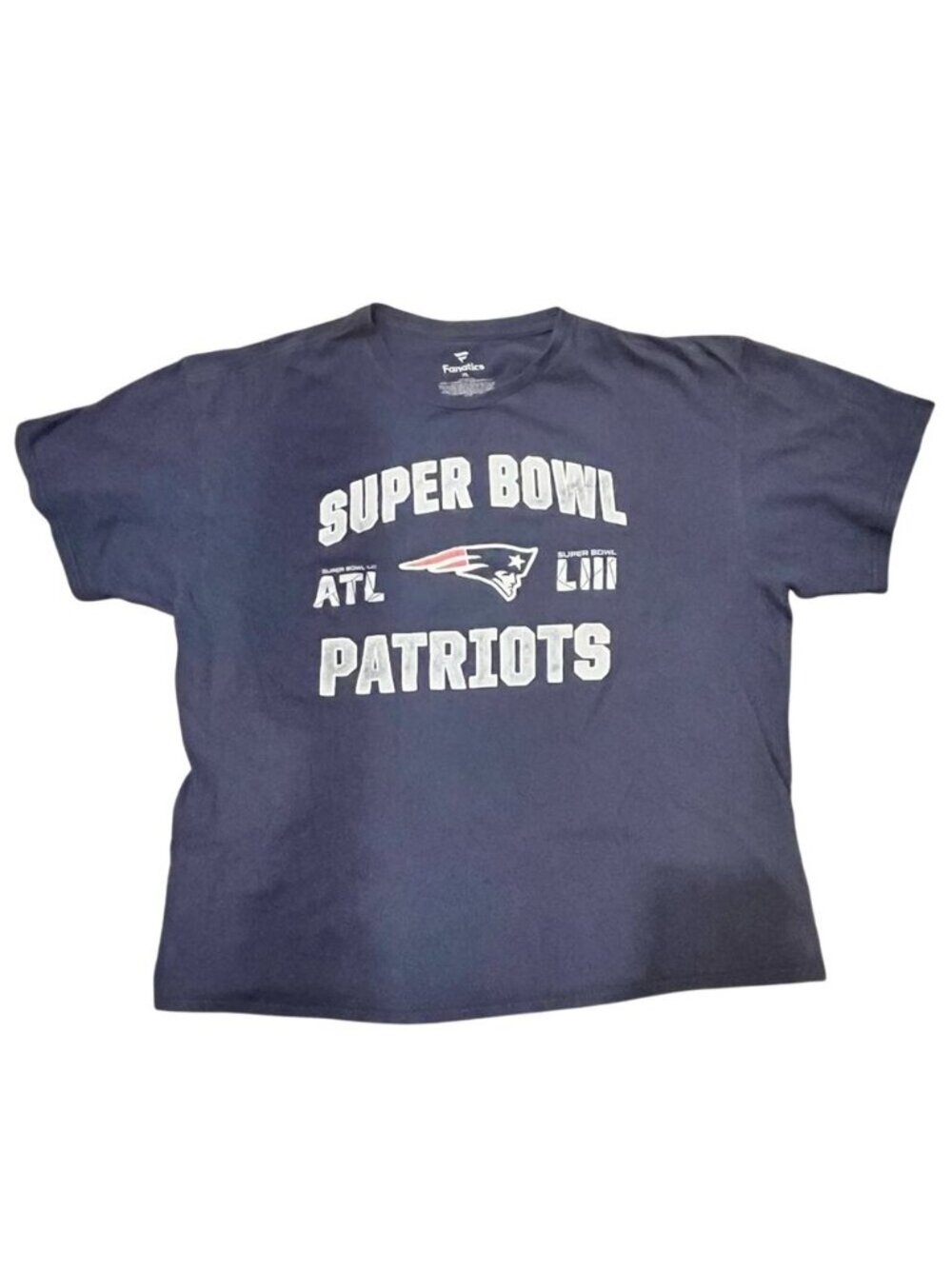 Patriots Super Bowl T Shirt Fanatics 2018 New England NFL Football Men’s XL